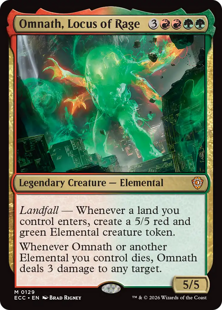 Omnath, Locus of Rage [Lorwyn Eclipsed Commander] - The Mythic Store | 24h Order Processing