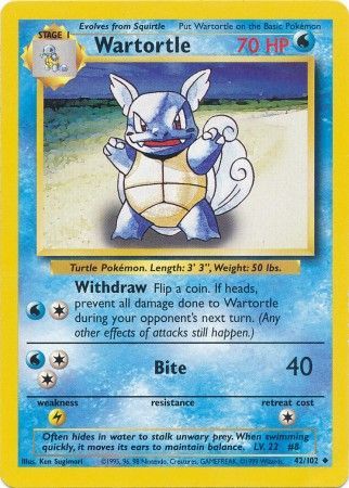 Wartortle (42/102) [Base Set Unlimited] - The Mythic Store | 24h Order Processing