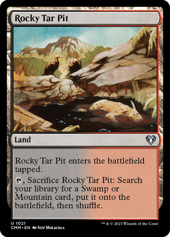 Rocky Tar Pit [Commander Masters] - The Mythic Store | 24h Order Processing