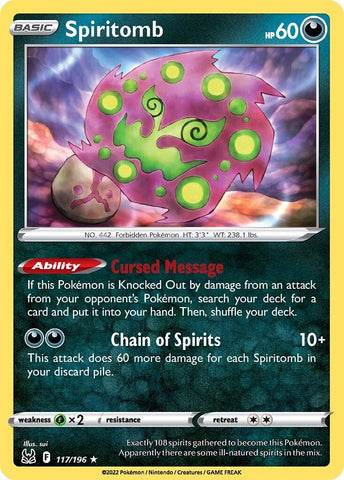Spiritomb (117/196) [Sword & Shield: Lost Origin] - The Mythic Store | 24h Order Processing