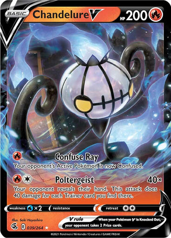 Chandelure V (039/264) [Sword & Shield: Fusion Strike] - The Mythic Store | 24h Order Processing
