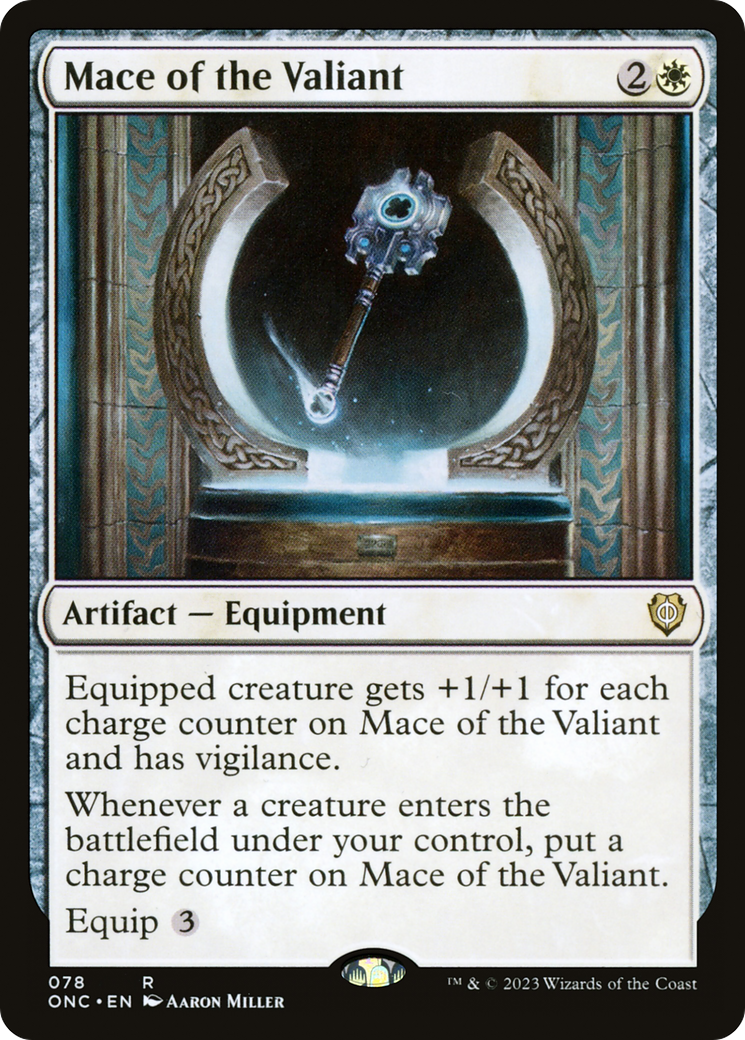 Mace of the Valiant [Phyrexia: All Will Be One Commander] - The Mythic Store | 24h Order Processing