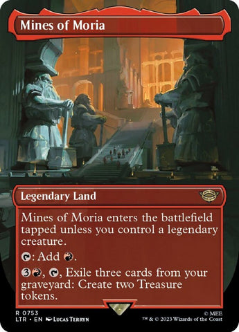 Mines of Moria (Borderless Alternate Art) (Surge Foil) (753) [The Lord of the Rings: Tales of Middle-Earth] - The Mythic Store | 24h Order Processing