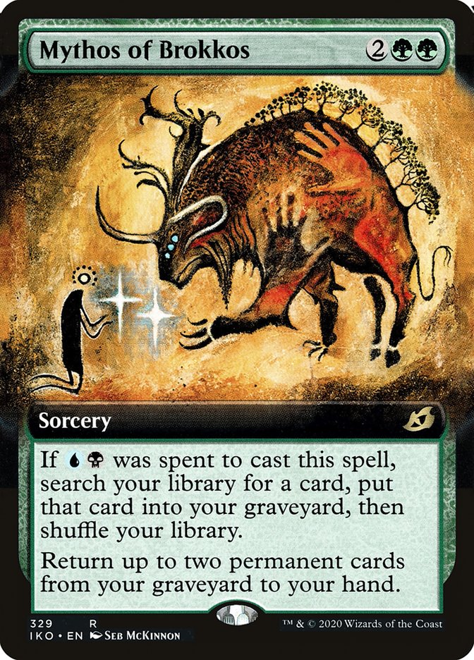 Mythos of Brokkos (Extended Art) [Ikoria: Lair of Behemoths] - The Mythic Store | 24h Order Processing