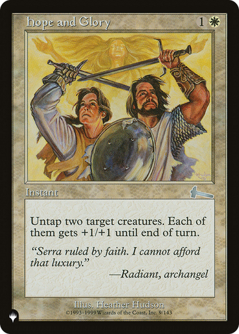 Hope and Glory [The List] - The Mythic Store | 24h Order Processing