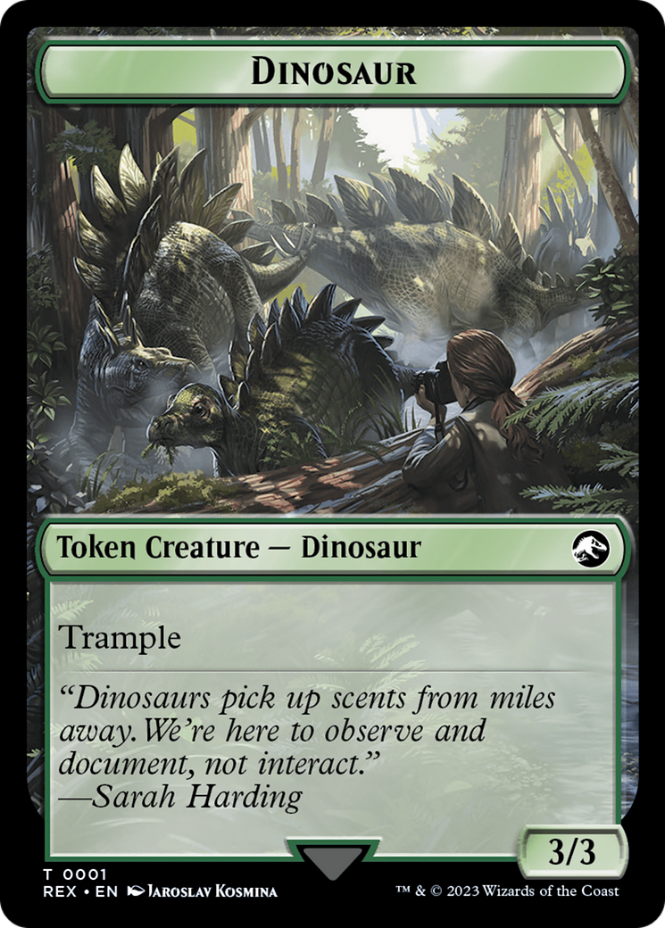 Copy // Dinosaur (0001) Double-Sided Token [The Lost Caverns of Ixalan Tokens] - The Mythic Store | 24h Order Processing