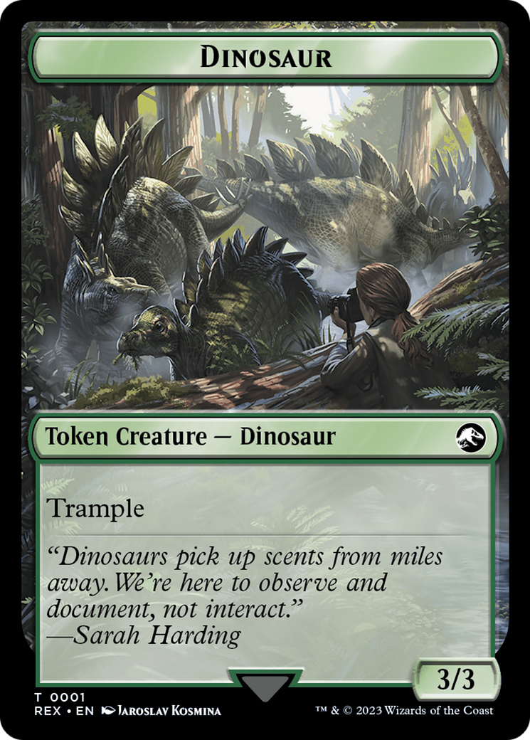 Fungus Dinosaur // Dinosaur (0001) Double-Sided Token [The Lost Caverns of Ixalan Tokens] - The Mythic Store | 24h Order Processing