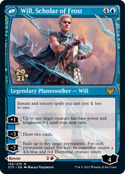 Rowan, Scholar of Sparks // Will, Scholar of Frost [Strixhaven: School of Mages Prerelease Promos] - The Mythic Store | 24h Order Processing