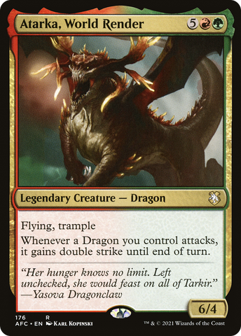 Atarka, World Render [Dungeons & Dragons: Adventures in the Forgotten Realms Commander] - The Mythic Store | 24h Order Processing