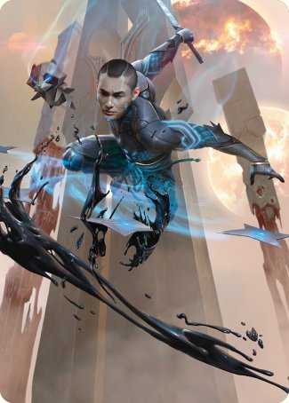 Kaito, Dancing Shadow Art Card [Phyrexia: All Will Be One Art Series] - The Mythic Store | 24h Order Processing