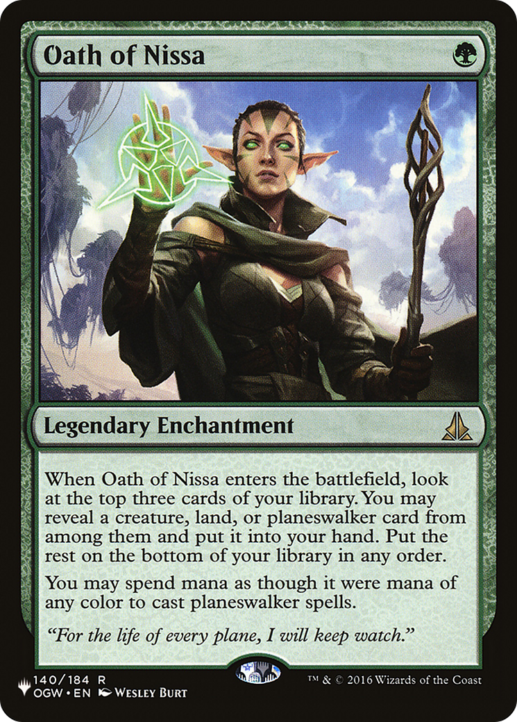 Oath of Nissa [The List] - The Mythic Store | 24h Order Processing