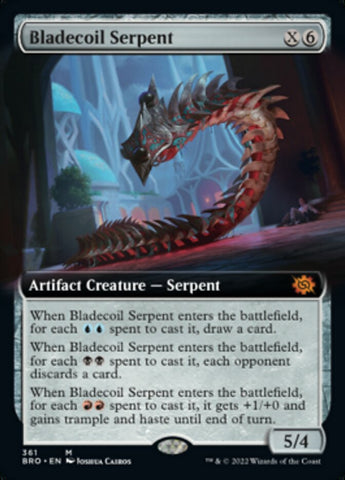 Bladecoil Serpent (Extended Art) [The Brothers' War] - The Mythic Store | 24h Order Processing