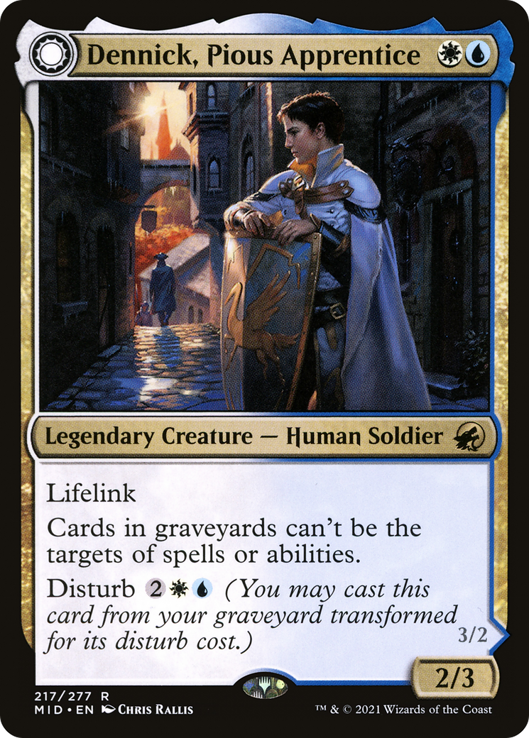 Dennick, Pious Apprentice // Dennick, Pious Apparition [Innistrad: Midnight Hunt] - The Mythic Store | 24h Order Processing