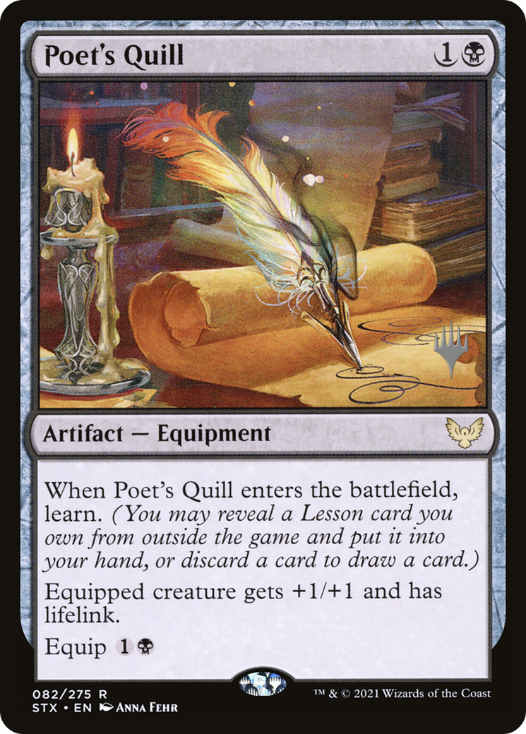 Poet's Quill (Promo Pack) [Strixhaven: School of Mages Promos] - The Mythic Store | 24h Order Processing