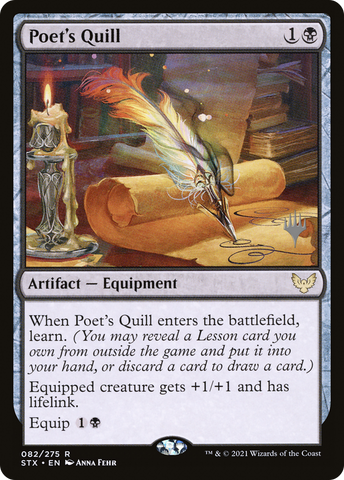 Poet's Quill (Promo Pack) [Strixhaven: School of Mages Promos] - The Mythic Store | 24h Order Processing