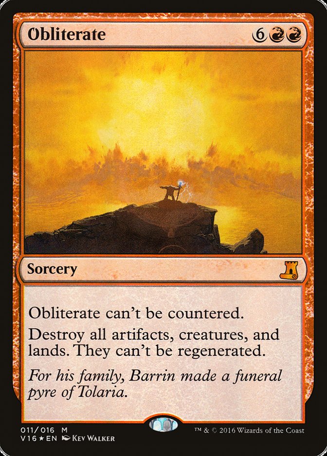 Obliterate [From the Vault: Lore] - The Mythic Store | 24h Order Processing