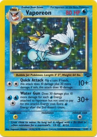 Vaporeon (12/64) [Jungle Unlimited] - The Mythic Store | 24h Order Processing