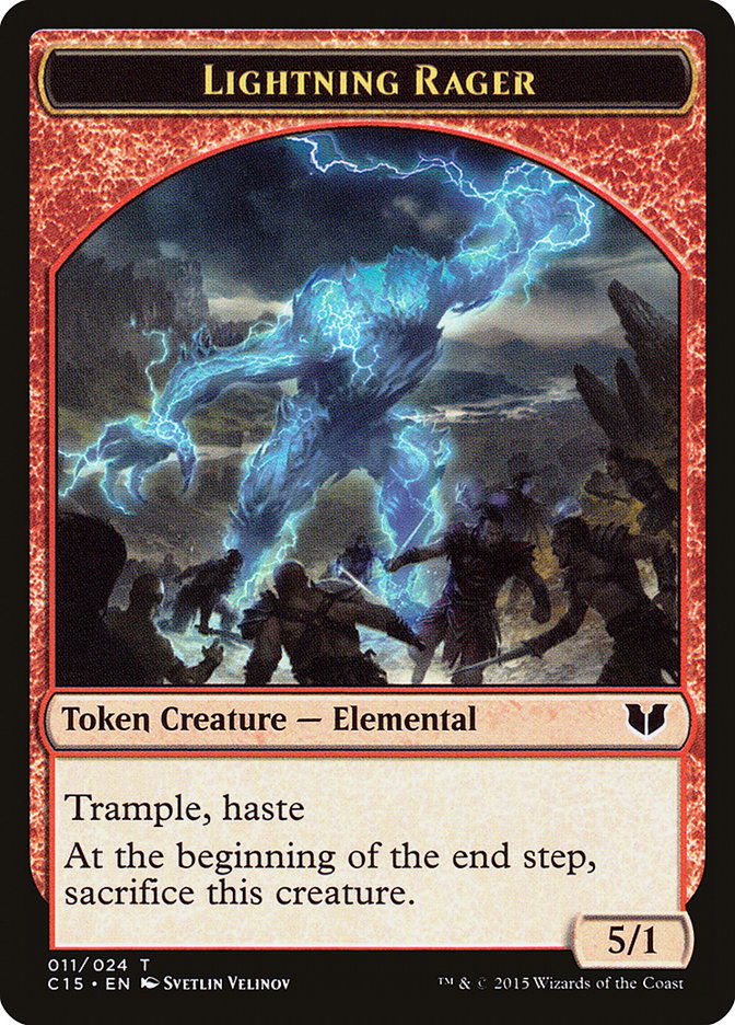 Lightning Rager // Lightning Rager Double-Sided Token [Commander 2015 Tokens] - The Mythic Store | 24h Order Processing