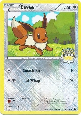 Eevee (84/108) (City Championship Promo) [Black & White: Dark Explorers] - The Mythic Store | 24h Order Processing