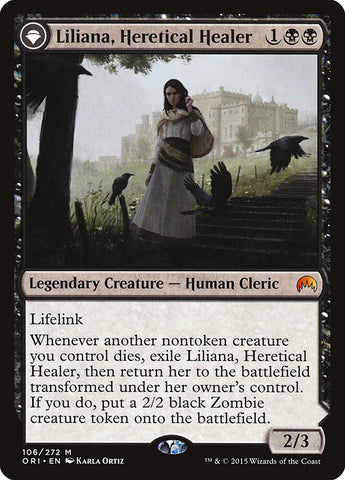 Liliana, Heretical Healer // Liliana, Defiant Necromancer [Magic Origins] - The Mythic Store | 24h Order Processing