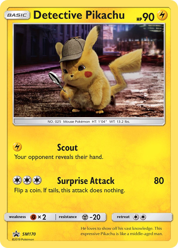 Detective Pikachu (SM170) [Sun & Moon: Black Star Promos] - The Mythic Store | 24h Order Processing