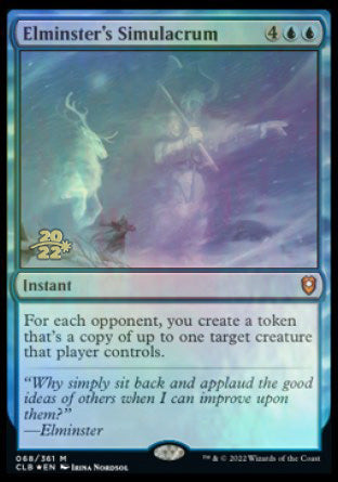 Elminster's Simulacrum [Commander Legends: Battle for Baldur's Gate Prerelease Promos] - The Mythic Store | 24h Order Processing