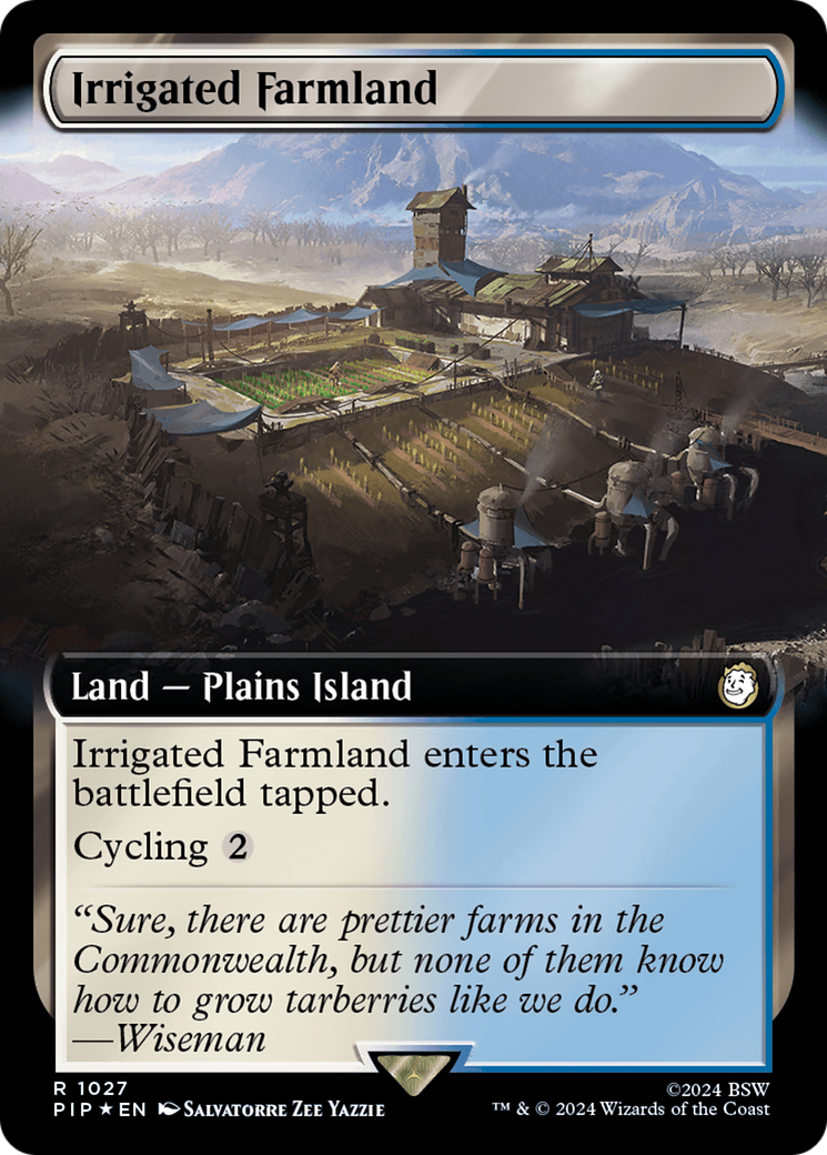 Irrigated Farmland (Extended Art) (Surge Foil) [Fallout] - The Mythic Store | 24h Order Processing