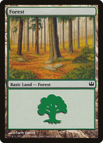 Forest (45) [Duel Decks: Knights vs. Dragons] - The Mythic Store | 24h Order Processing