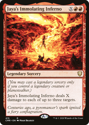 Jaya's Immolating Inferno [Commander Legends] - The Mythic Store | 24h Order Processing