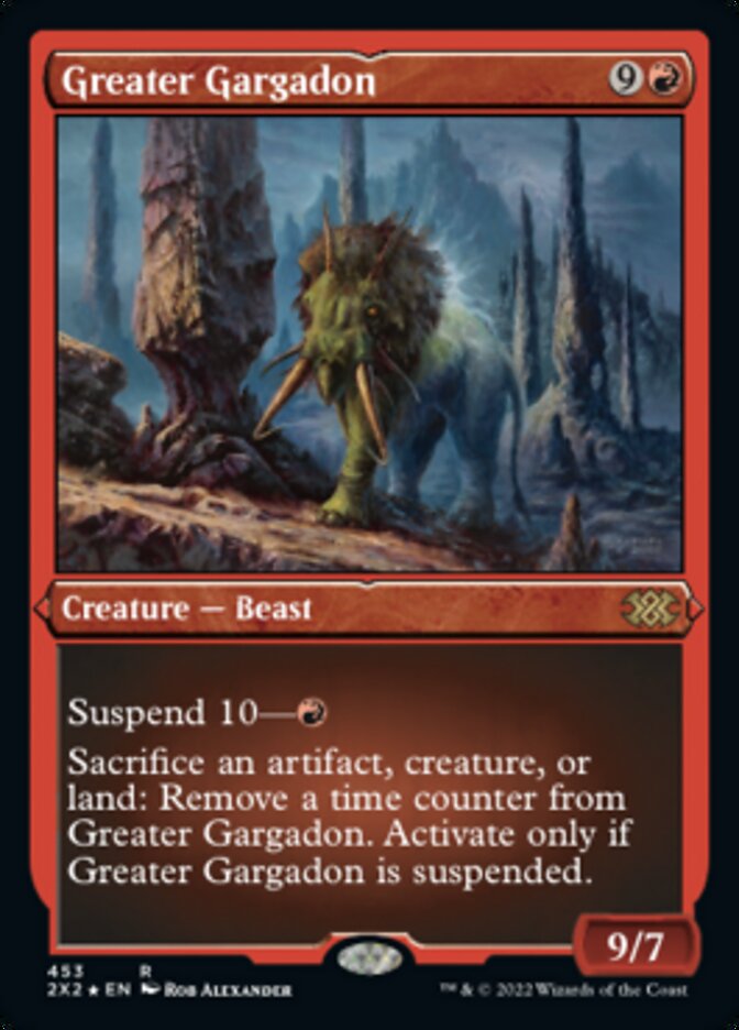 Greater Gargadon (Foil Etched) [Double Masters 2022] - The Mythic Store | 24h Order Processing