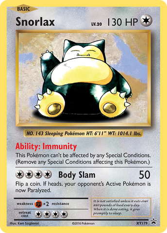 Snorlax (XY179) [XY: Black Star Promos] - The Mythic Store | 24h Order Processing