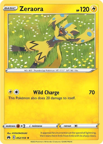 Zeraora (052/159) [Sword & Shield: Crown Zenith] - The Mythic Store | 24h Order Processing