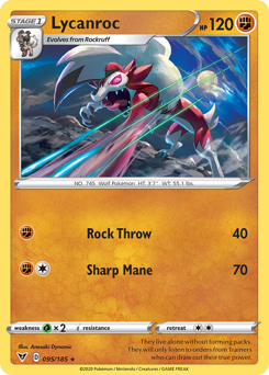 Lycanroc (095/185) [Sword & Shield: Vivid Voltage] - The Mythic Store | 24h Order Processing