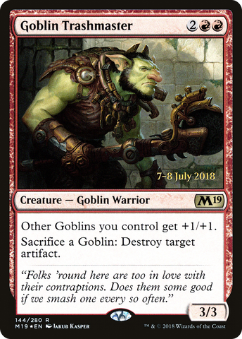 Goblin Trashmaster [Core Set 2019 Prerelease Promos] - The Mythic Store | 24h Order Processing