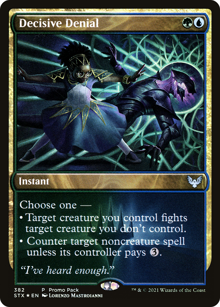 Decisive Denial (Promo Pack) [Strixhaven: School of Mages Promos] - The Mythic Store | 24h Order Processing
