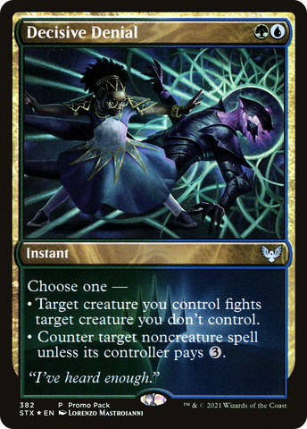 Decisive Denial (Promo Pack) [Strixhaven: School of Mages Promos] - The Mythic Store | 24h Order Processing