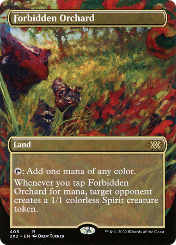 Forbidden Orchard (Borderless Alternate Art) [Double Masters 2022] - The Mythic Store | 24h Order Processing