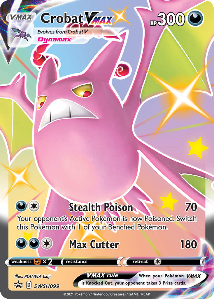 Crobat VMAX (SWSH099) (Jumbo Card) [Sword & Shield: Black Star Promos] - The Mythic Store | 24h Order Processing