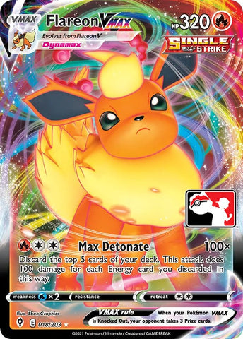 Flareon VMAX (018/203) [Prize Pack Series One] - The Mythic Store | 24h Order Processing