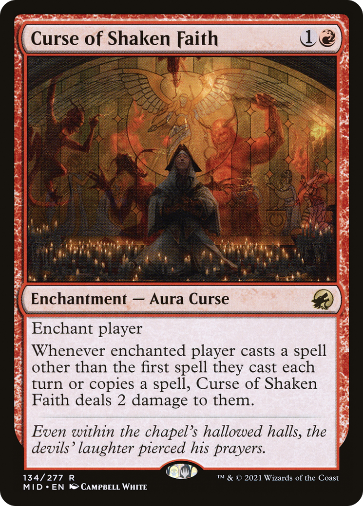 Curse of Shaken Faith [Innistrad: Midnight Hunt] - The Mythic Store | 24h Order Processing