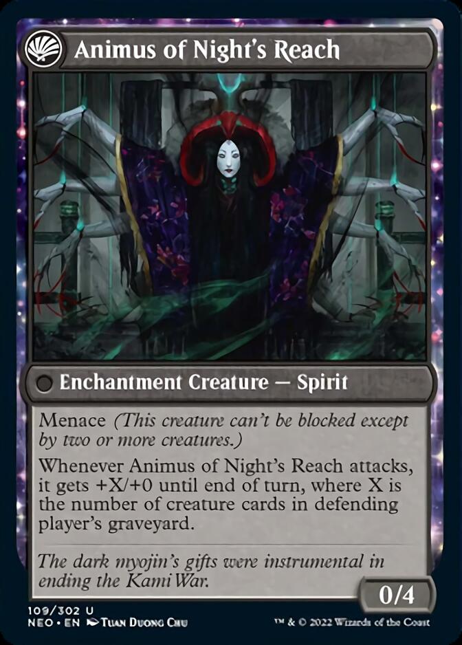 The Long Reach of Night // Animus of Night's Reach [Kamigawa: Neon Dynasty] - The Mythic Store | 24h Order Processing