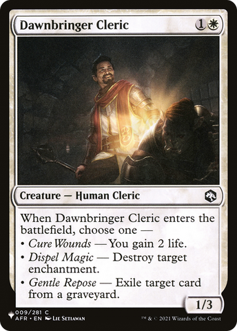 Dawnbringer Cleric [The List] - The Mythic Store | 24h Order Processing