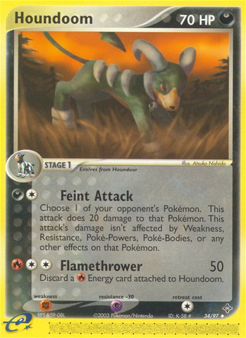 Houndoom (34/97) [EX: Dragon] - The Mythic Store | 24h Order Processing