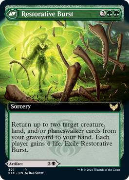 Pestilent Cauldron // Restorative Burst (Extended Art) [Strixhaven: School of Mages] - The Mythic Store | 24h Order Processing