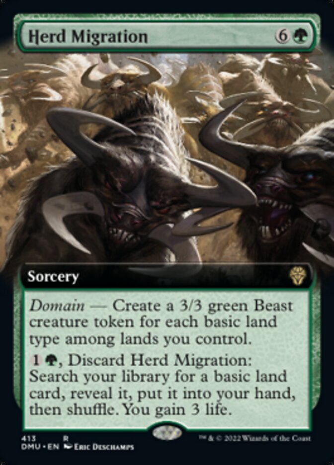 Herd Migration (Extended Art) [Dominaria United] - The Mythic Store | 24h Order Processing