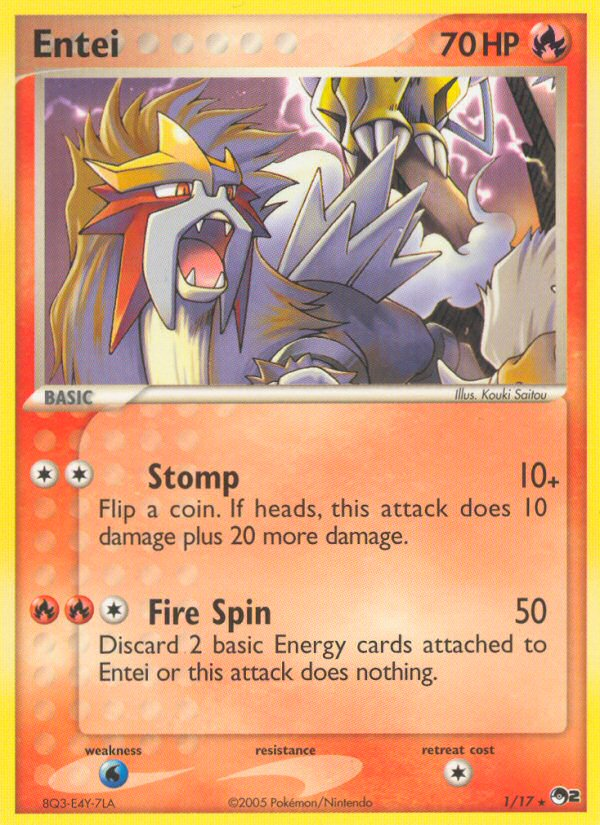 Entei (1/17) [POP Series 2] - The Mythic Store | 24h Order Processing
