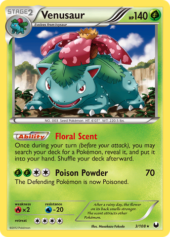 Venusaur (3/108) [Black & White: Dark Explorers] - The Mythic Store | 24h Order Processing