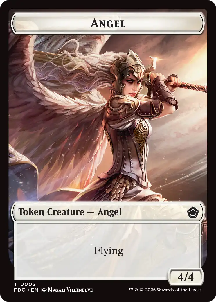 Angel (0002) // Clue Double-Sided Token [Foundations Commander Tokens] - The Mythic Store | 24h Order Processing