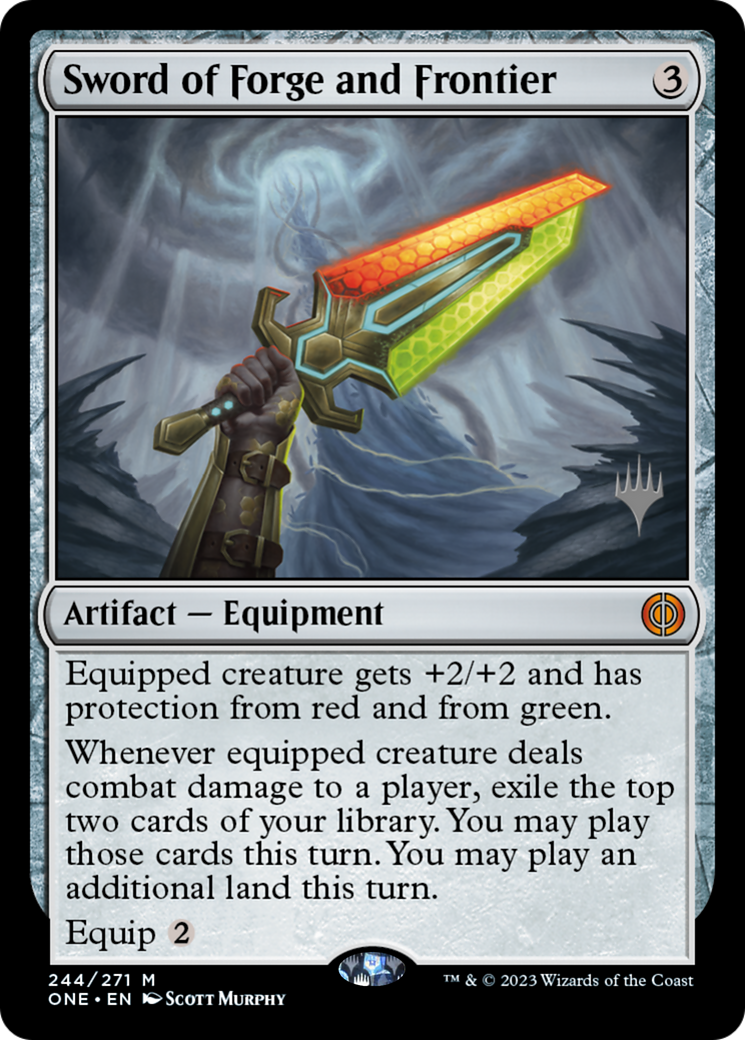 Sword of Forge and Frontier (Promo Pack) [Phyrexia: All Will Be One Promos] - The Mythic Store | 24h Order Processing