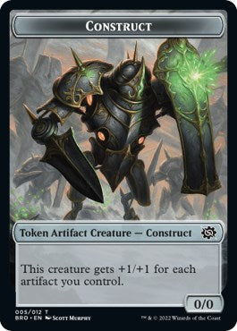 Servo // Construct (005) Double-Sided Token [The Brothers' War Commander Tokens] - The Mythic Store | 24h Order Processing